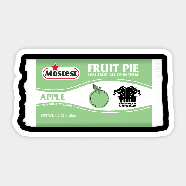 Mostest Fruit Pie - Apple Sticker by Twogargs